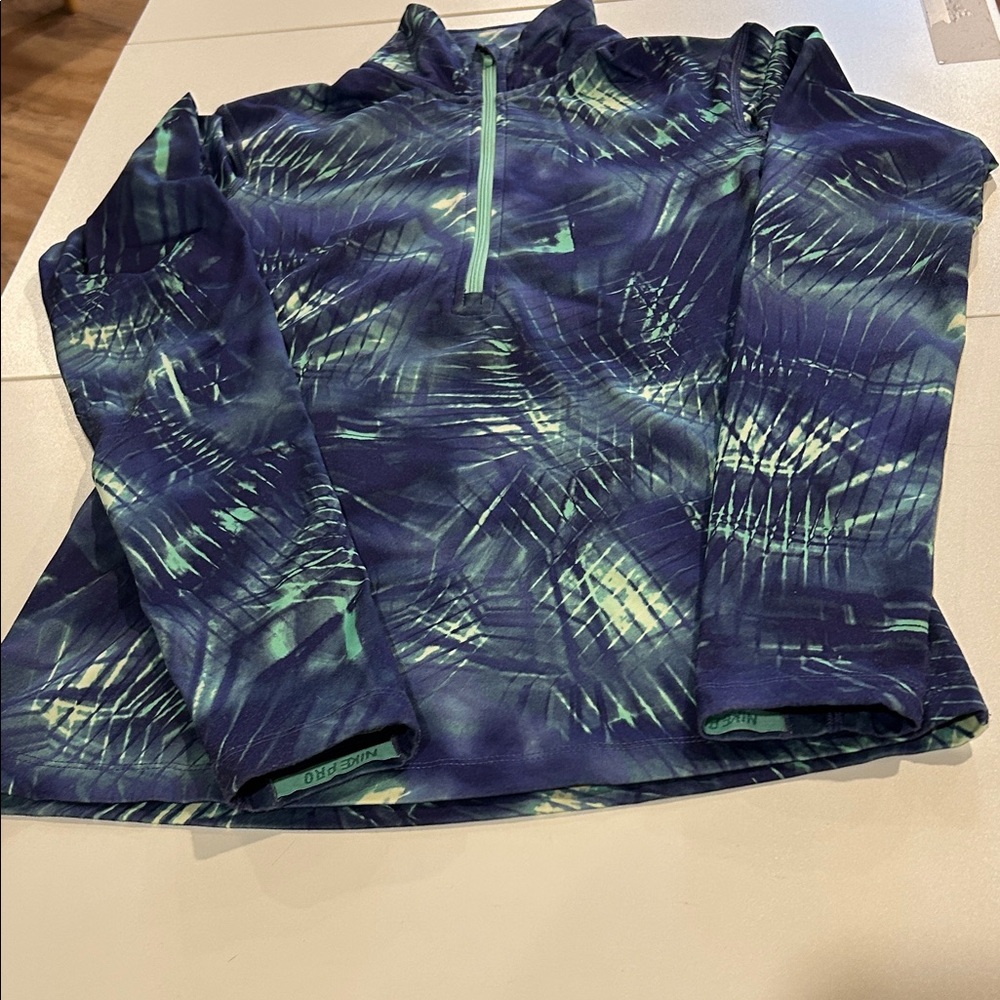 Nike Dri-FIT Pullover with Teal & Purple Trim
